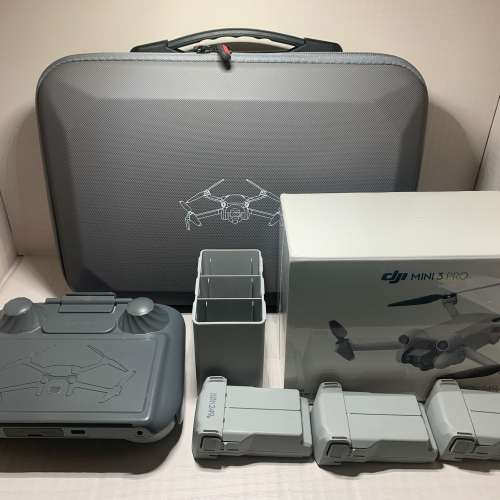[觀塘實體店] 二手 DJI Mini3 Pro (DJI RC) (共3電) (主機全新未開封) 行貨保養到2...