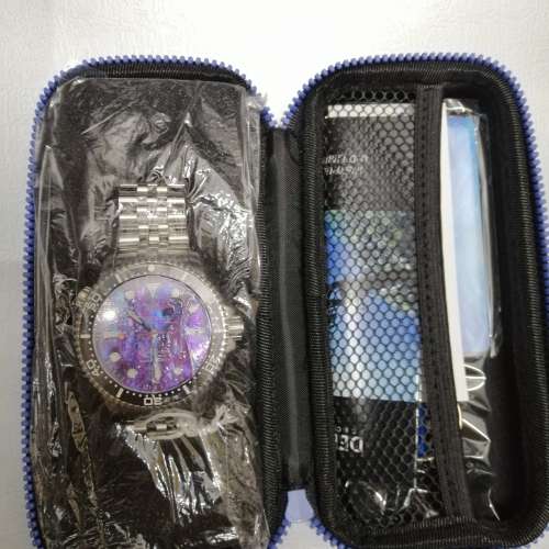 全新 Deepblue 紫色鮑魚面 300m 潛水錶 Deep blue 手錶