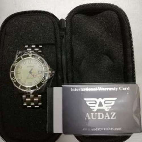 Audaz octomarine 綠圈綠夜光面 自動機械500米潛水錶 手錶