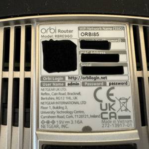 Netgear Orbi Router model RBRE960