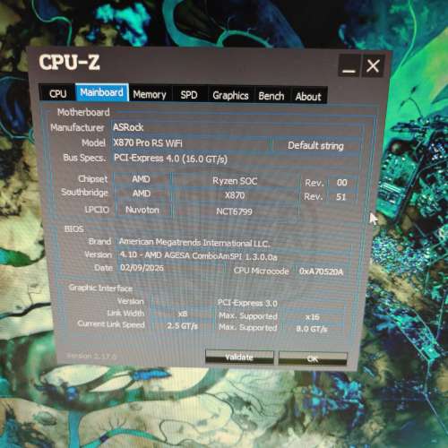 ASROCK X870 PRO RS WIFI 白色
