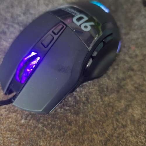 可編程自定議9鍵電兢打機有線滑鼠game mouse