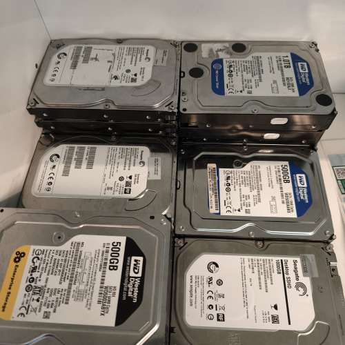 大量Seagate Western Digital Maxtor Hitachi HDD SSHD 3.5" 硬碟硬盤