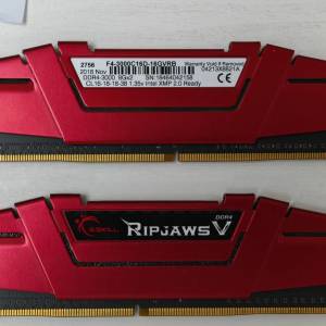 G.Skill Ripjaws V DDR4 3000MHz 16G ( 8GBx2) 記憶體