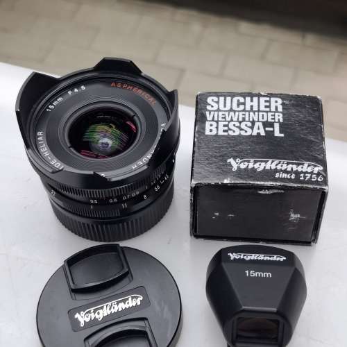 VOIGTLANDER SUPER WIDE-HELIAR 15MM F4.5 ASPHERICAL + VIEW FINDER LEICA M MOUNT