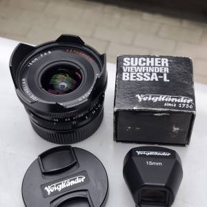 VOIGTLANDER SUPER WIDE-HELIAR 15MM F4.5 ASPHERICAL + VIEW FINDER LEICA M MOUNT