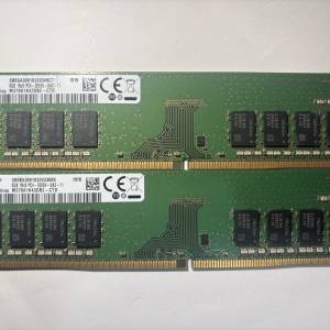 Samsung 8GB DDR4 2666MHz DIMM 兩條
