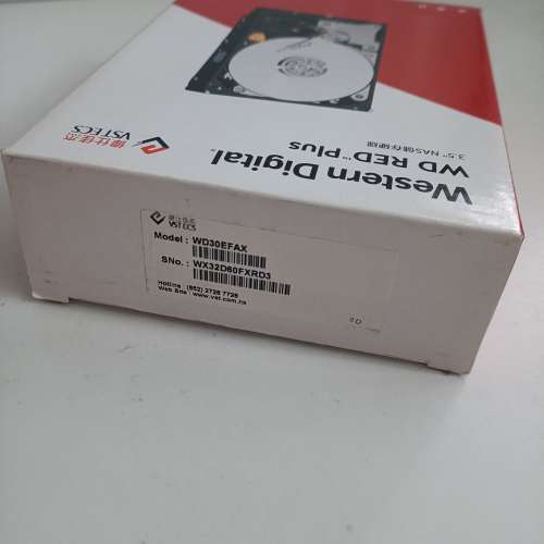 全新 Western Digital red 3TB NAS 專用硬碟