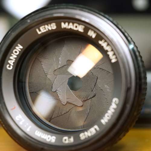Canon New FD 50mm f/1.2L 紅圈｜Clean glass 無霉無霧｜Aperture snappy｜Hood+Cap...