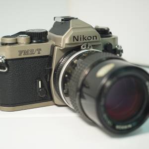 Nikon FM2/T Titanium｜測光準｜seals 無粉化｜連 Nikkor 135mm f/3.5 套裝