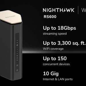 Netgear Nighthawk RS600 三頻 WiFi 7 BE18000 無線路由器 Router