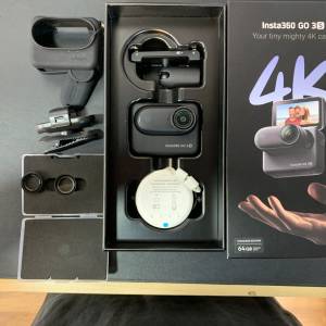 [觀塘實體店] 二手 Insta360 Go 3S (64GB) (連機身保護套) 行貨保養到26年6月  *S7...