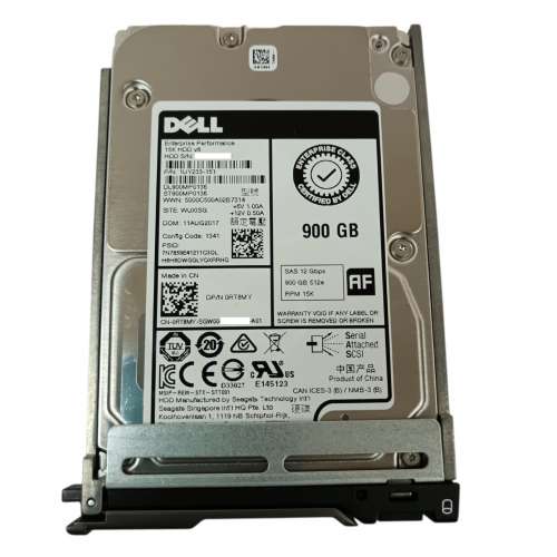 DELL 900GB 12 Gbps 15K 2.5" SAS HDD P/N: 0RT8MY ST900MP0136 硬碟