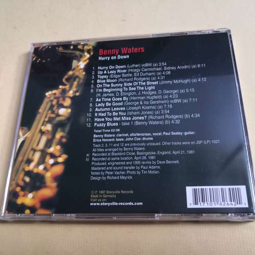 BENNY WATERS HURRY ON DOWN 德版