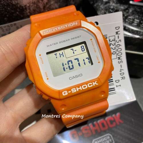 Montres Company 香港註冊公司(33年老店) 卡西歐 CASIO G-Shock DW-5600WS-4 方形...