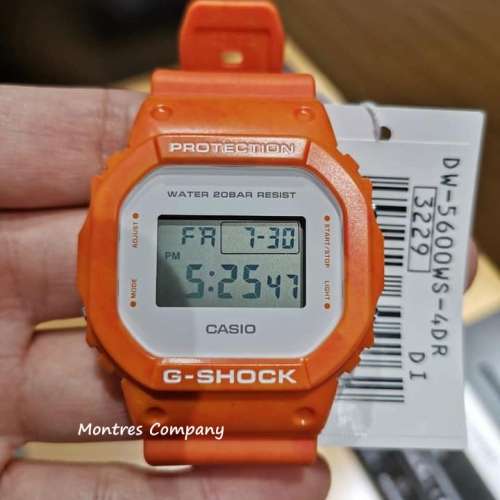 Montres Company 香港註冊公司(33年老店) 卡西歐 CASIO G-Shock DW-5600WS-4 方形...