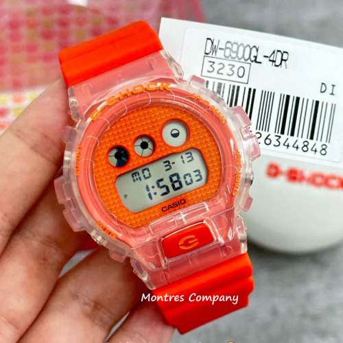 Montres Company 香港註冊公司 (33年老店) 卡西歐 CASIO G-shock DW-6900GL-4 透明...