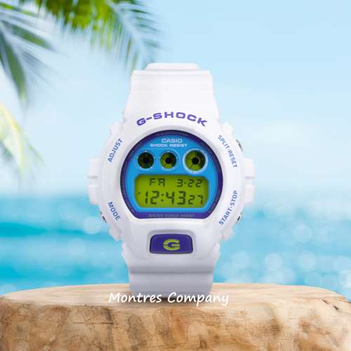 Montres Company 香港註冊公司(33年老店) 卡西歐 CASIO G-SHOCK DW-6900RCS-7 藍白...