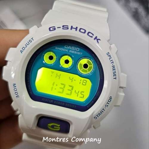 Montres Company 香港註冊公司(33年老店) 卡西歐 CASIO G-SHOCK DW-6900RCS-7 藍白...