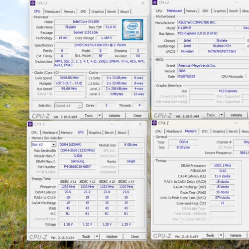 G.Skill DDR4 2666 8G Ram
