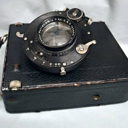 戰前  Voigtlander Heliar 5-7/8&ldquo; F4,5 shutter鏡,快門/光圈正常, 鏡片通透. 查下...