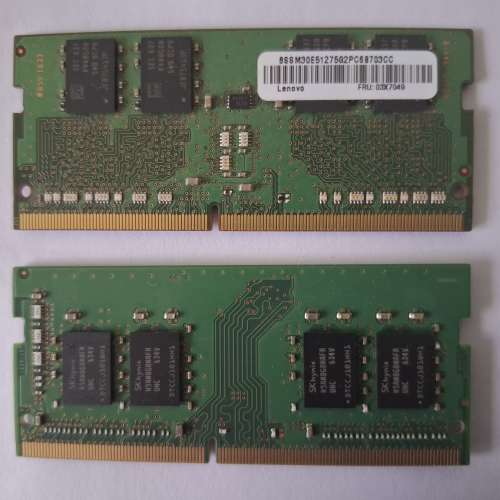 Samsung 8GB DDR4 - 2133 + SK Hynix 8GB DDR4 - 2400 Notebook Ram