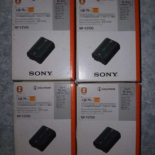 全新未開封SONY 相機NP-FZ100原廠鋰電池