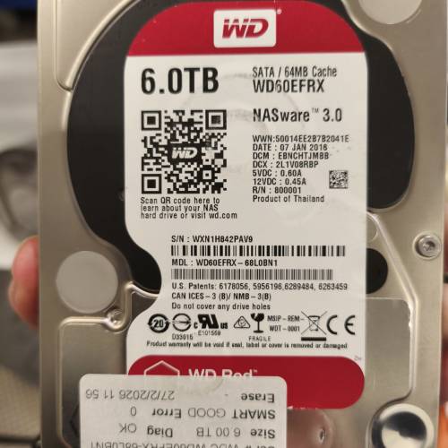 WD 6T 硬盤