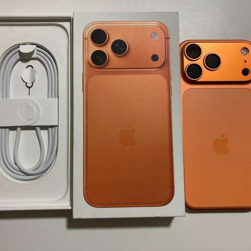 電池100%外觀全新 iPhone 17 pro max 256gb 港行全套不議價 原裝無拆 Apple保養 20...