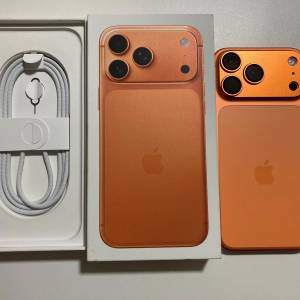 電池100%外觀全新 iPhone 17 pro max 256gb 港行全套不議價 原裝無拆 Apple保養 20...