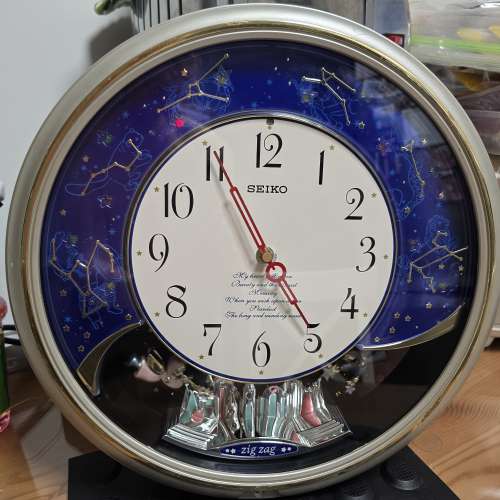 * 日版 * Seiko * 精工 * 宇宙 * 星座* 音樂 * 報時 鐘 *