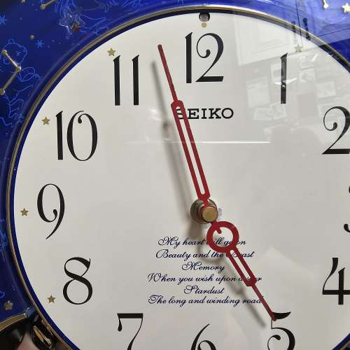 * 日版 * Seiko * 精工 * 宇宙 * 星座* 音樂 * 報時 鐘 *