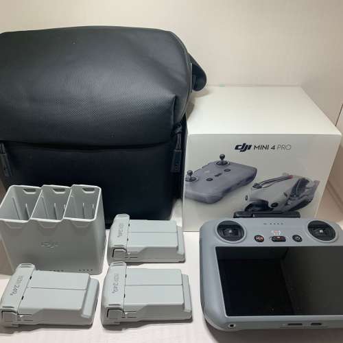 [觀塘實體店] 二手 DJI Mini4 Pro Fly More Combo (DJI RC2) (共3電) (主機全新未...