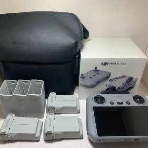 [觀塘實體店] 二手 DJI Mini4 Pro Fly More Combo (DJI RC2) (共3電) (主機全新未...
