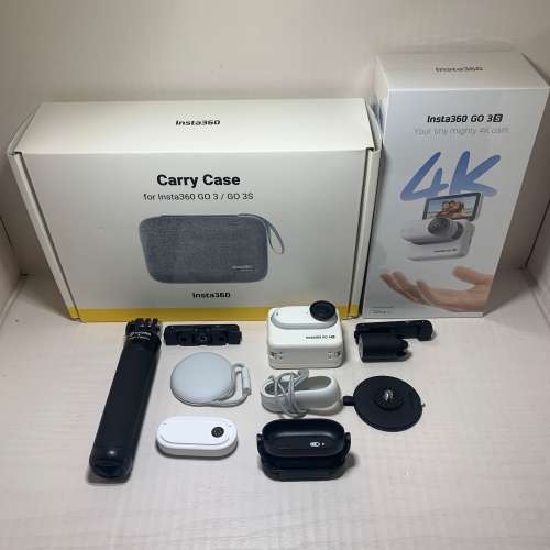 [觀塘實體店] 二手 Insta360 Go 3S (128GB) (連閃傳伴侶+快拆支架+迷你腳架自拍桿+...