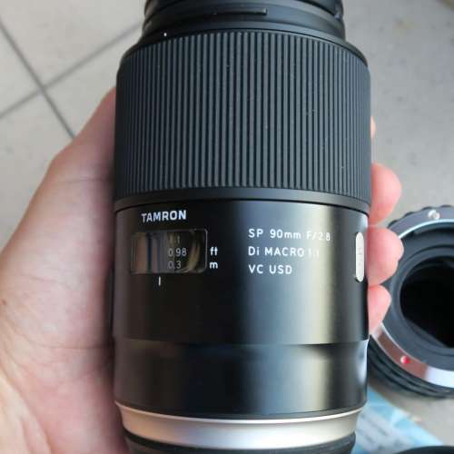 Tamron 騰龍 SP 90mm F/2.8 Di MACRO 1:1 VC USD (F017) (canon EF mount) 送三個EF...