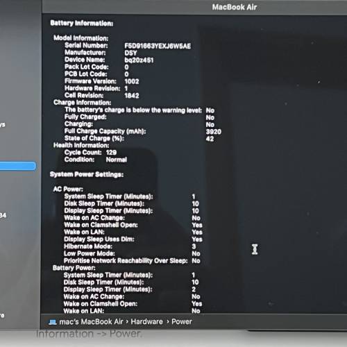 Macbook Air i5 512gb