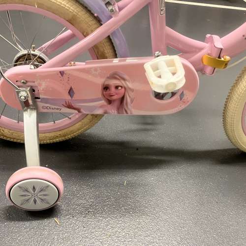 Disney Elsa 公主 兒童單車 連輔助轆 (kid bike bicycle 迪士尼）