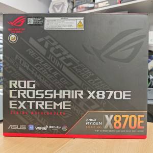 ASUS ROG CROSSHAIR X870E EXTREME 香港行貨 有單齊配件 適用於 RTX 5090 5080 409...