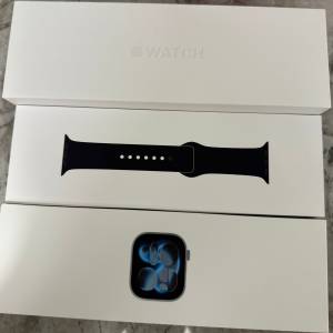 Apple Watch sentries 11 GPS 42毫米太空灰鋁金屬錶殼黑色表帶