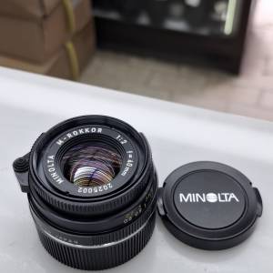 MINOLTA M-ROKKOR 40MM F2 M MOUNT