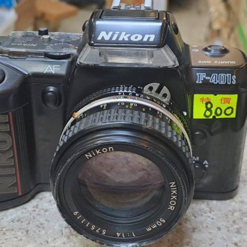 nikon F-401s 菲林相機連50mm鏡头