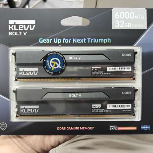 KLEVV DDR5 6000 16GB X2 (32GB) 2026年3月單