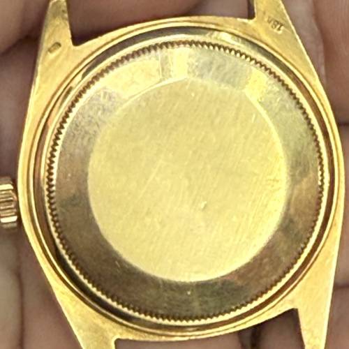 ROLEX 1807 Day-date 18K 750黃金 少有樹皮圈 靚銀面金字 2朵花 $68888