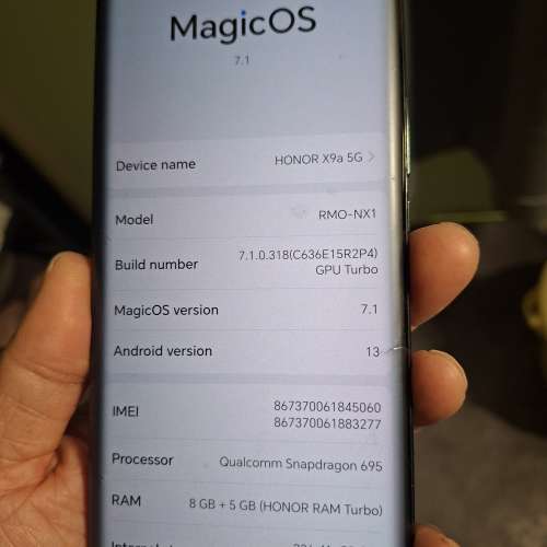 99%new Honor X9a   5G 256gb