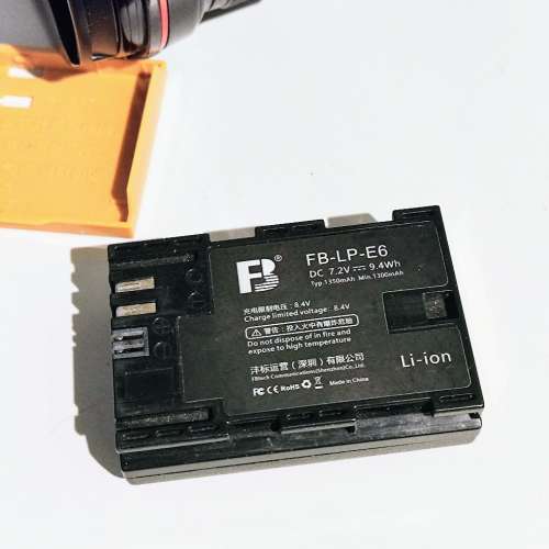 LP-E6 代用電 for Canon EOS R5, R6, R7, R, 5D Mark IV/III/II, 6D Mark II/I, 90...