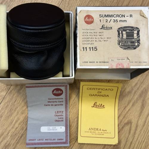 Leica Summicron-R 35mm f2 E55 V2 ( made in Germany)