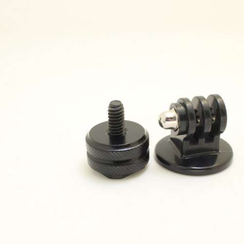 Gopro DJI action 三角轉接頭+ 1-4熱靴小雲台單反相機支架穩定器