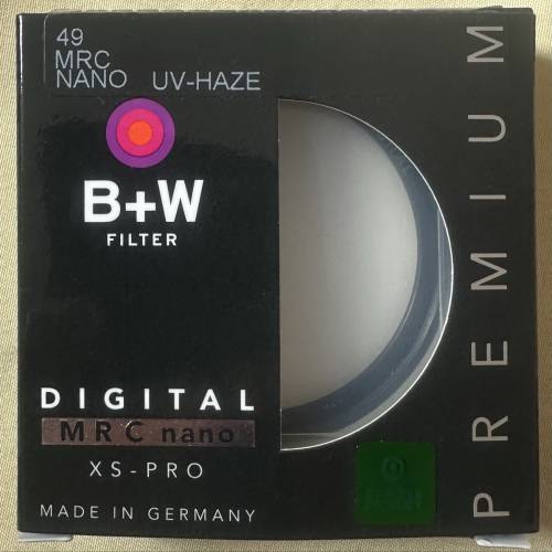 B+W MRC Nano XS-PRO 49mm UV-HAZE 濾鏡