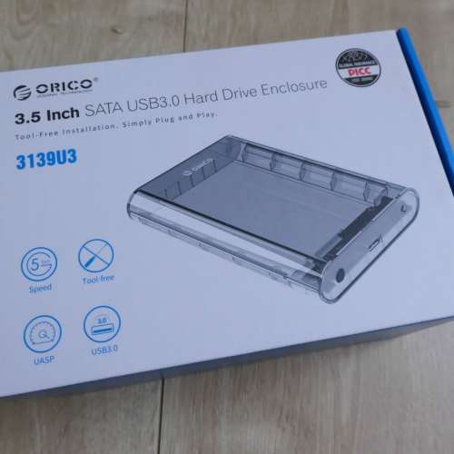 全新 Orico 透明讀硬碟盒